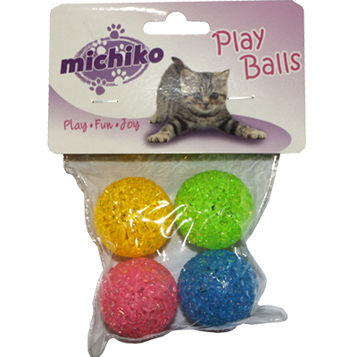 cat glitter balls
