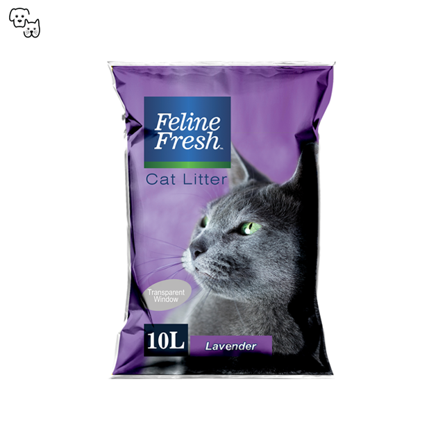 feline fresh bentonite lavender clumping cat litter 10l pet discount petdiscount felinefresh