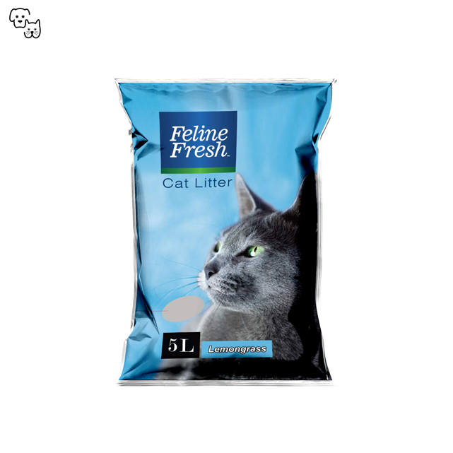feline fresh bentonite lemongrass clumping cat litter 10l pet discount petdiscount felinefresh