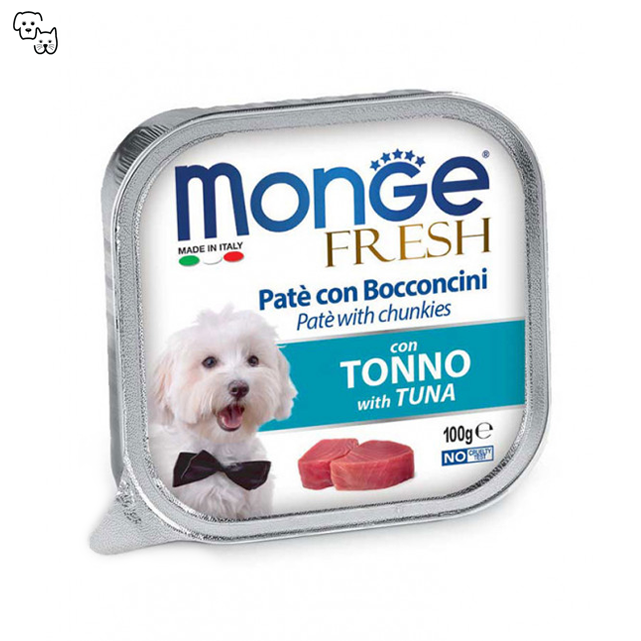 monge fresh wet food alutray dog tuna tonno pet discount petdiscount pate chunkies