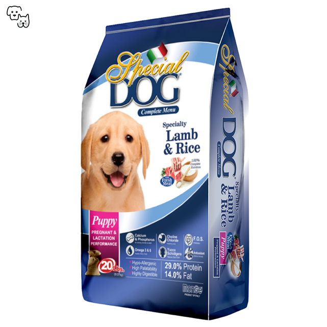 special dog puppy food pregnant nursing lactating lamb rice