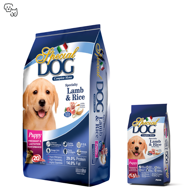 special dog puppy food pregnant nursing lactating lamb rice