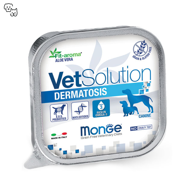 vetsolution monge vet solution dermatosis skin pet discount petdiscount wet food dog canine