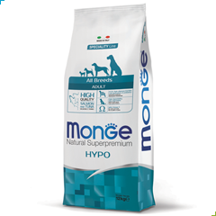 Monge Natural Superpremium Dry Dog Food – Adult Hypo with Salmon & Tuna 12kg
