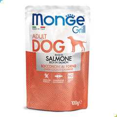 Monge Grill Adult Wet Dog Food – Chunkies – Salmon 100g