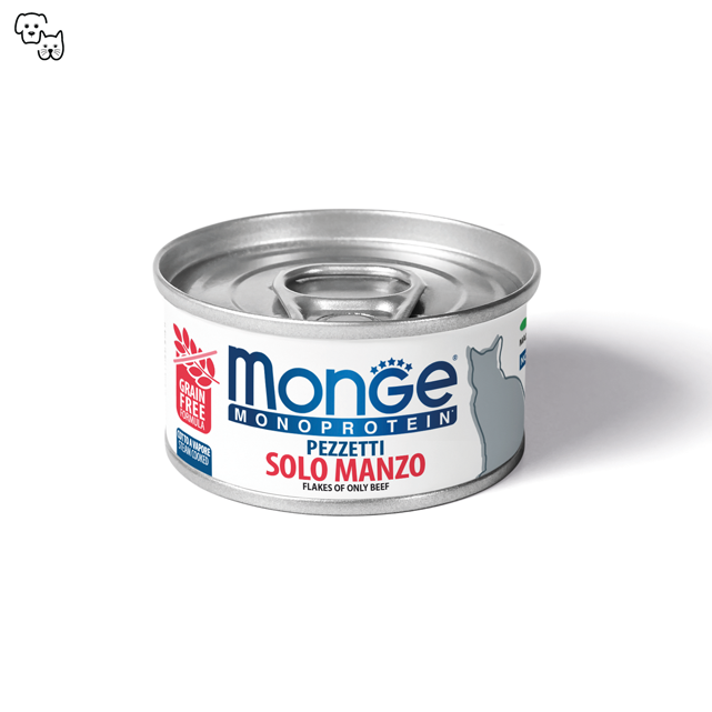 monge monoprotein flakes cat wet food solo beef pet discount petdiscount superpremum grain free 