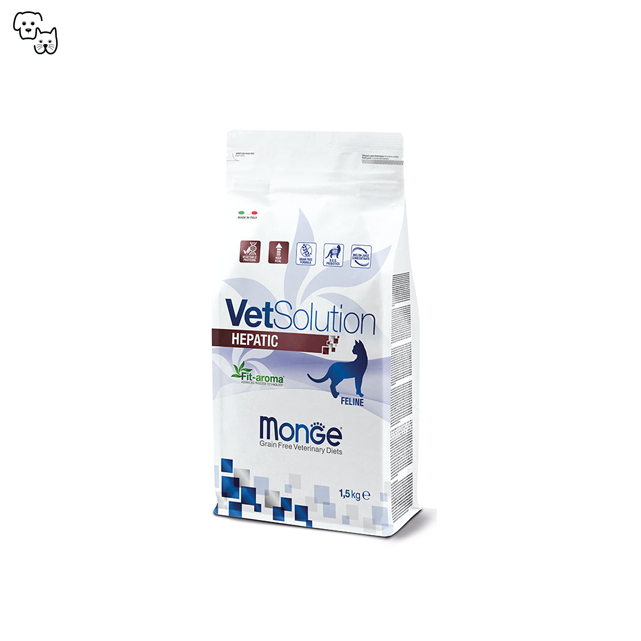 vetsolution vet solution cat dry food prescription veterinary diet hepatic liver pet discount petdiscount monge feline 