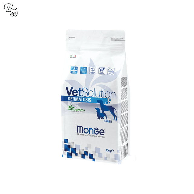 vetsolution vet solution dog dry food prescription veterinary diet dermatosis skin pet discount petdiscount monge canine 