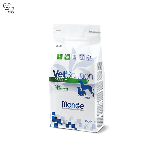 vetsolution vet solution dog dry food prescription veterinary diet obesity weight control management weightloss pet discount petdiscount monge canine 