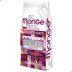monge natural superpremium super premium adult dry cat food kibble chicken petdiscount pet discount
