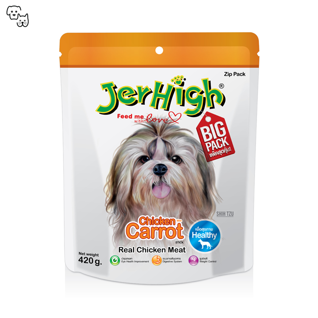 jerhigh dog treat treats big pack chicken carrot petdiscount pet discount adult puppy 