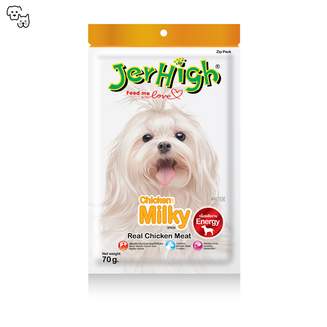 jerhigh dog treat treats chicken milky petdiscount pet discount adult puppy stick 
